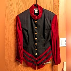 Vintage 80's Contempo Casuals Military Style Fitted Blazer